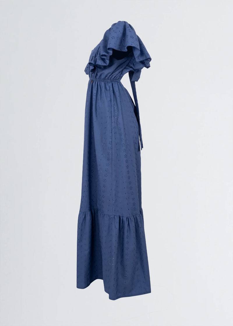 Paola T. Abito lungo in cotone sangallo Fino al 55% di sconto