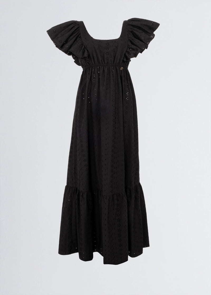 Paola T. Abito lungo in cotone sangallo Discount Store per i nuovi prodotti
