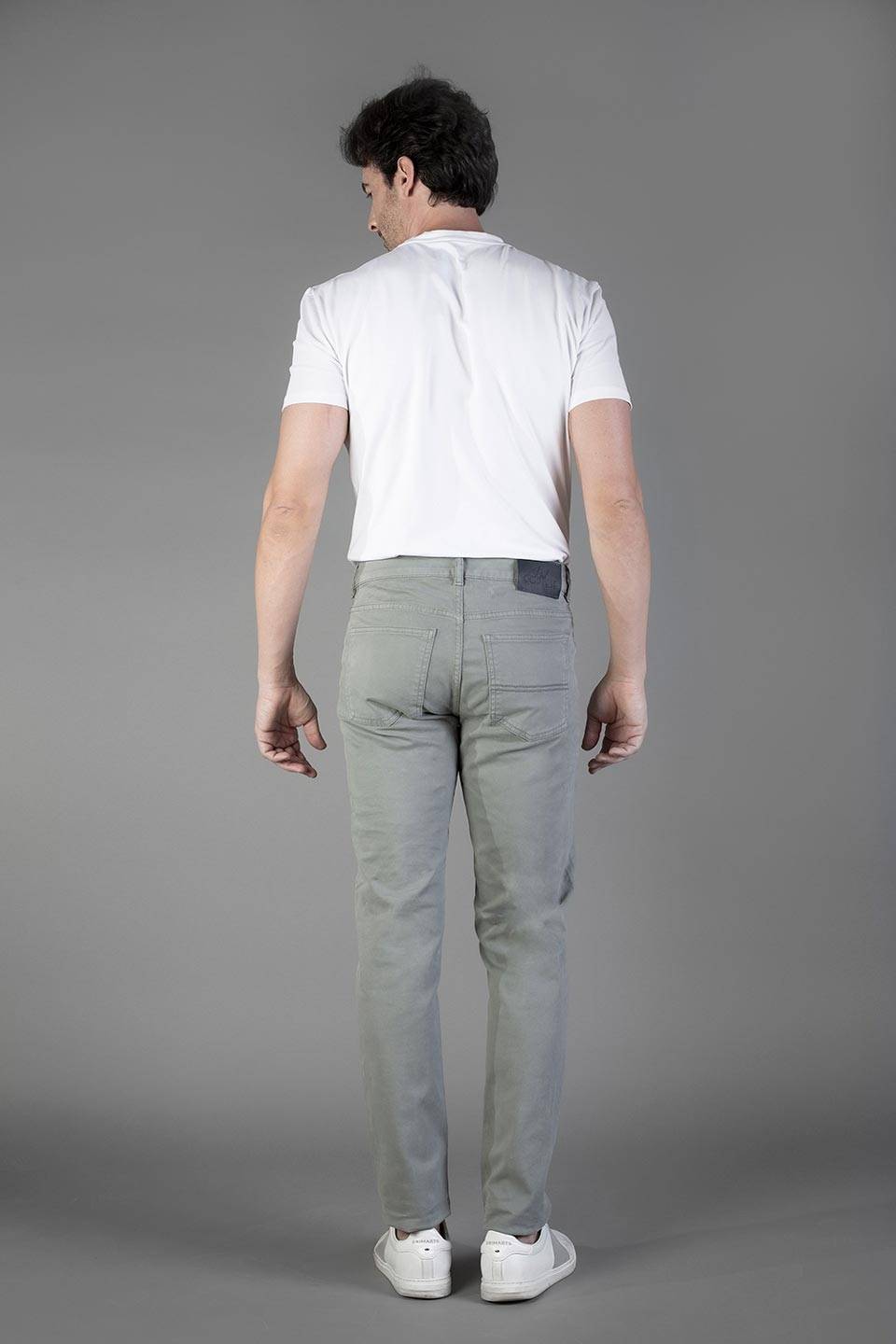 Paul Cortese Gabardine 5 tasche Grey Outlet