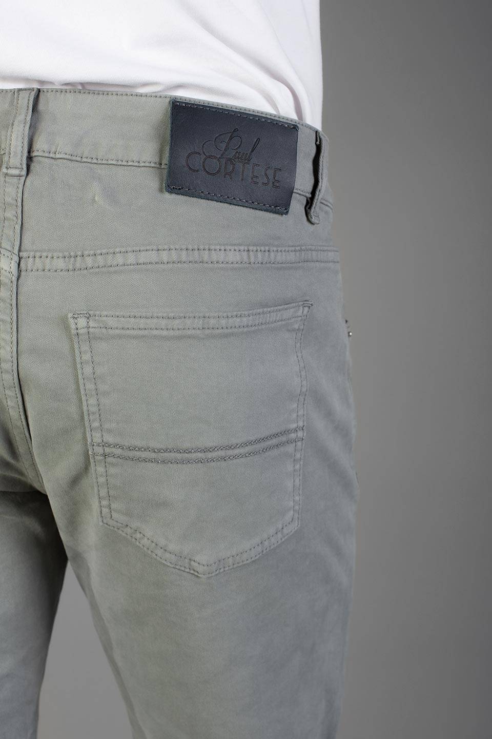 Paul Cortese Gabardine 5 tasche Grey Outlet