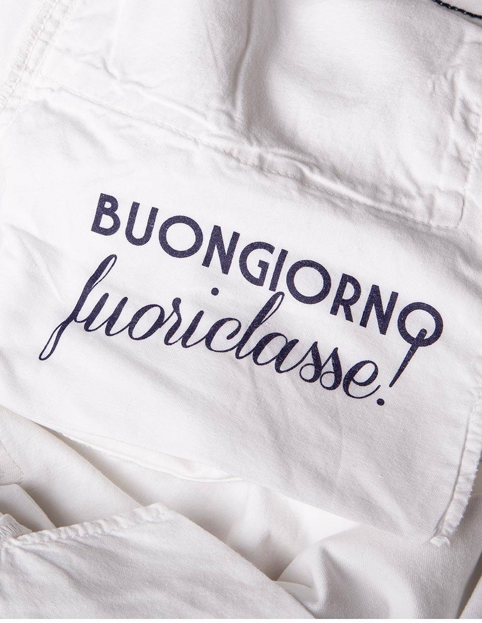 Paul Cortese Gabardine 5 tasche white Saldi