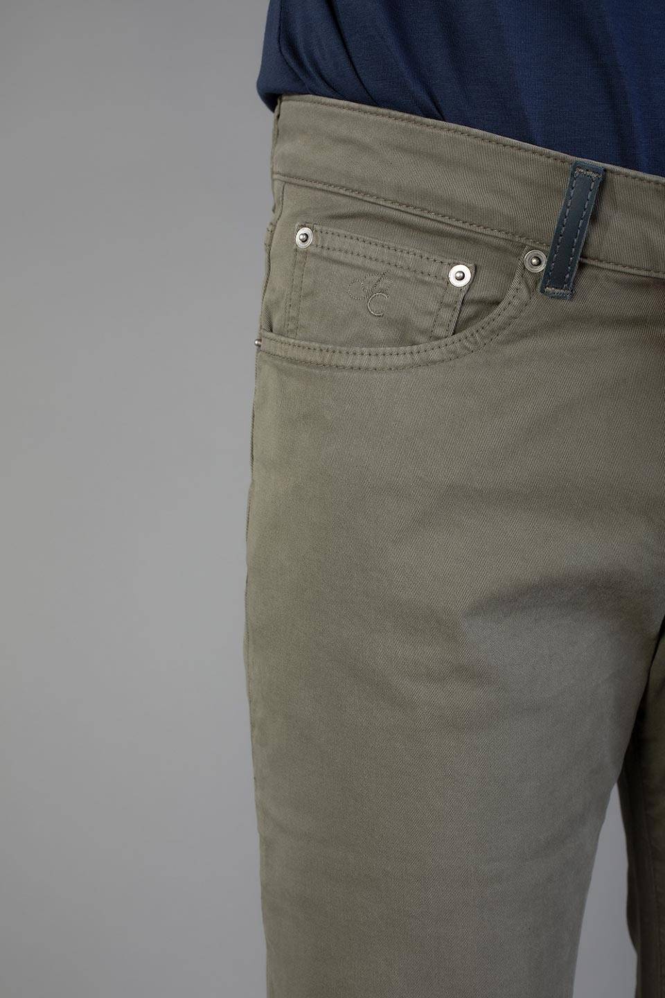 Paul Cortese Gabardine 5 tasche Green Hotsell