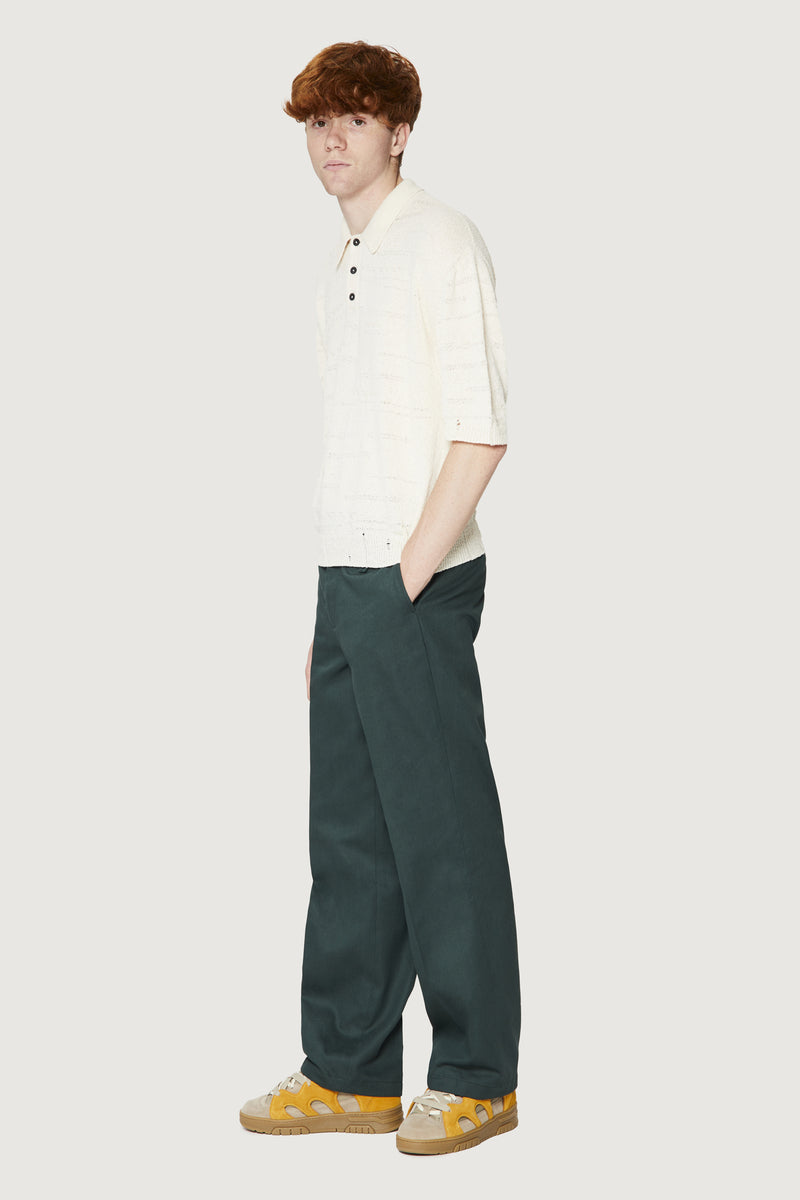 ﻿Paura ADAM KNIT POLO SHIRT OFF WHITE Fino Al -60%