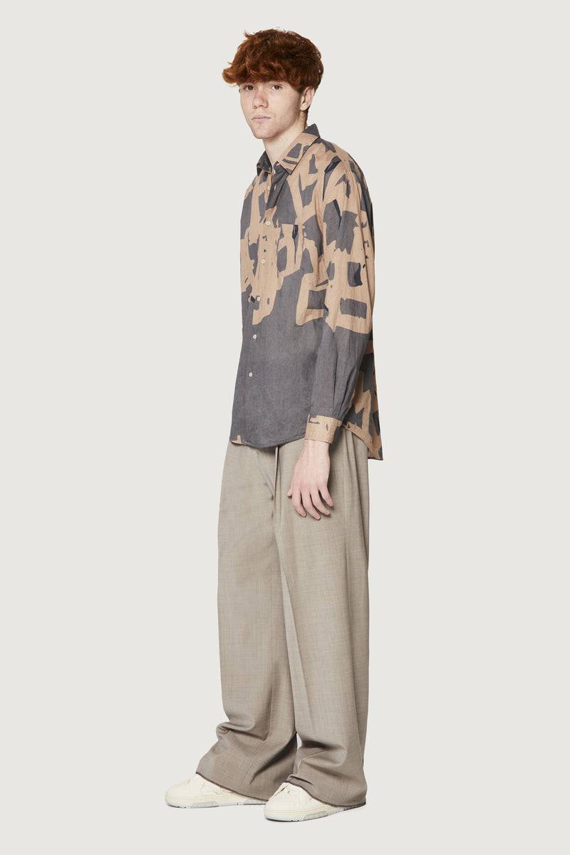 Paura BRUCE OVERSIZED SHIRT MODULO MUD Offerta esclusiva