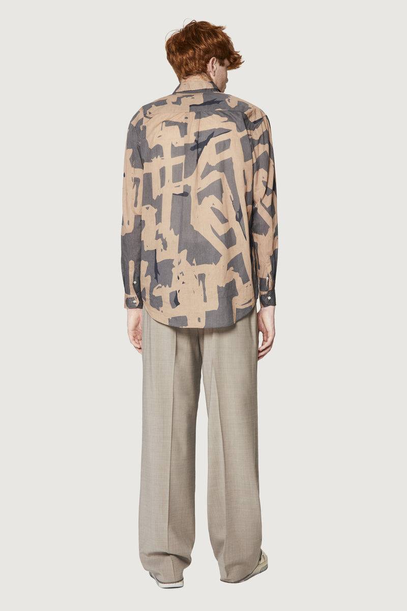 Paura BRUCE OVERSIZED SHIRT MODULO MUD Offerta esclusiva