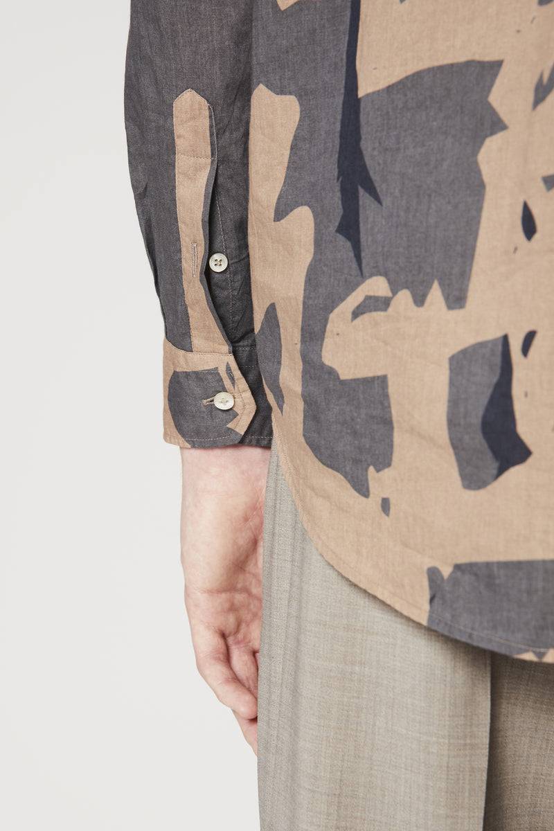 Paura BRUCE OVERSIZED SHIRT MODULO MUD Offerta esclusiva