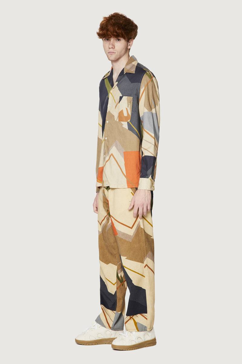 Paura AUSTIN SHIRT SAND CAMO Sconto
