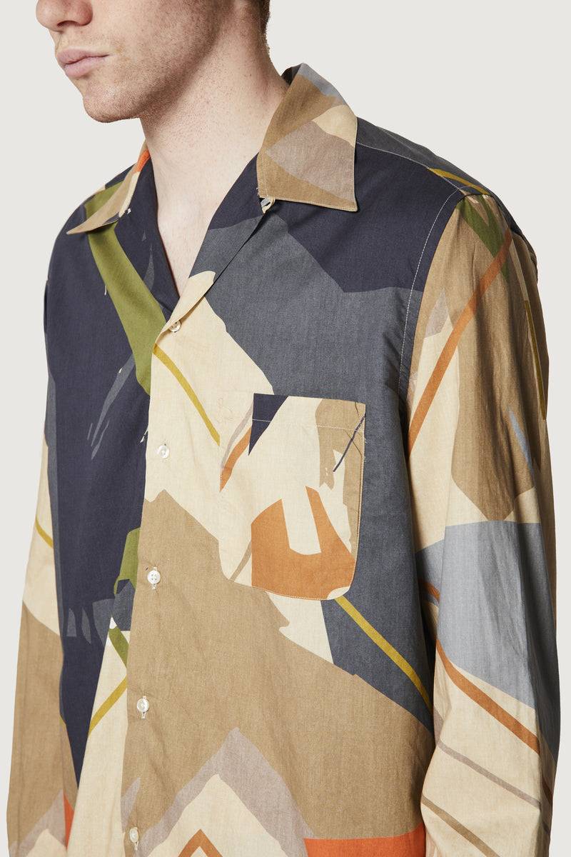 Paura AUSTIN SHIRT SAND CAMO Sconto