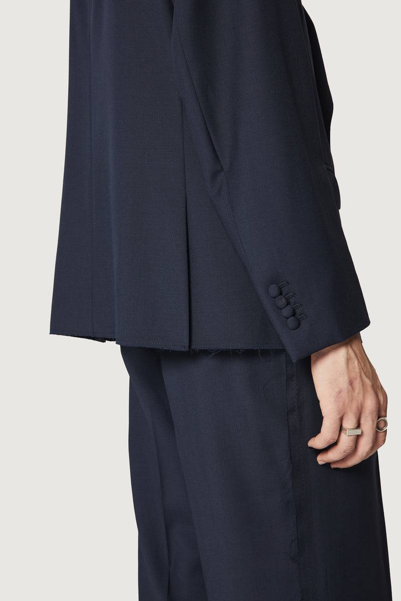 Paura CASSEL DOUBLEBREASTED SUIT JACKET DARK BLUE Economico