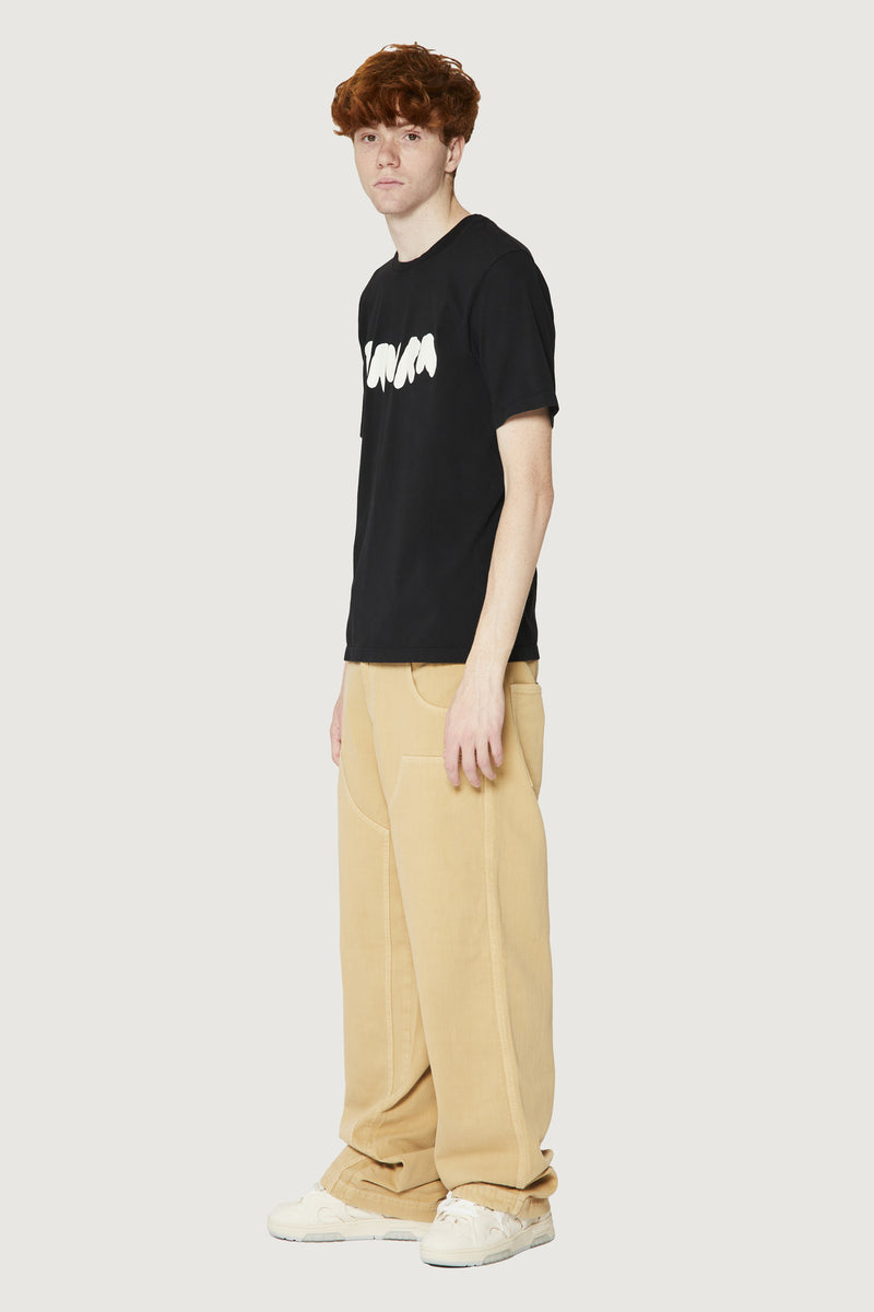 Paura COSTA OVERSIZED T-SHIRT BOLD LOGO BLACK Outlet