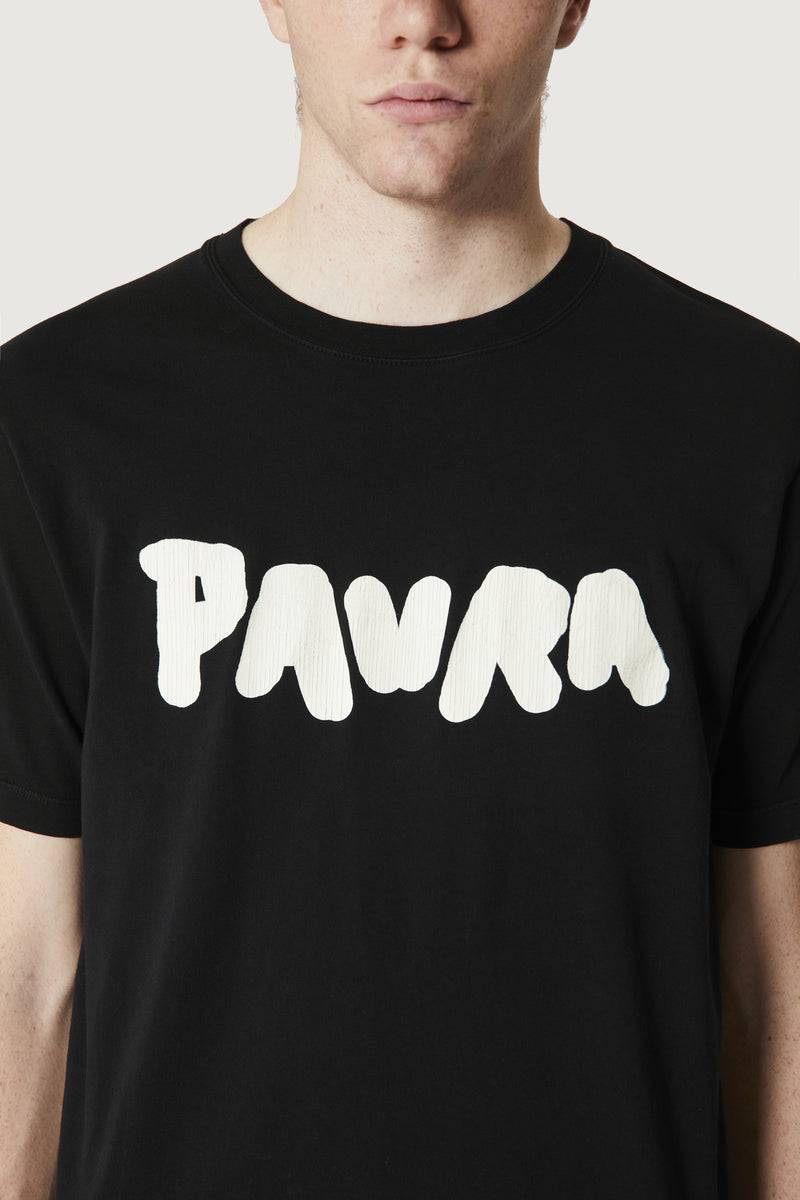 Paura COSTA OVERSIZED T-SHIRT BOLD LOGO BLACK Outlet