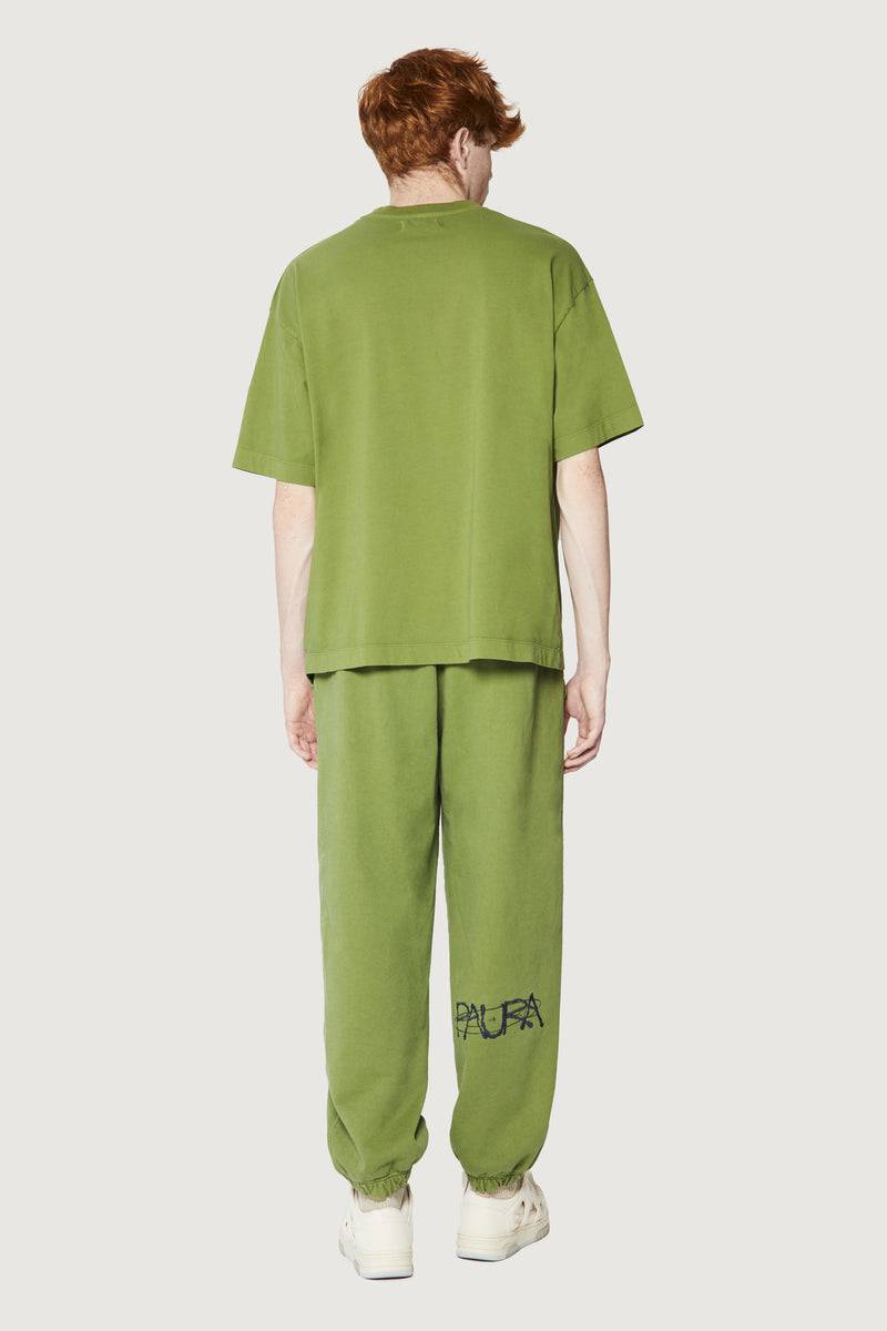 Paura COSTA OVERSIZED T-SHIRT COSMIC LOGO GREEN Offerte