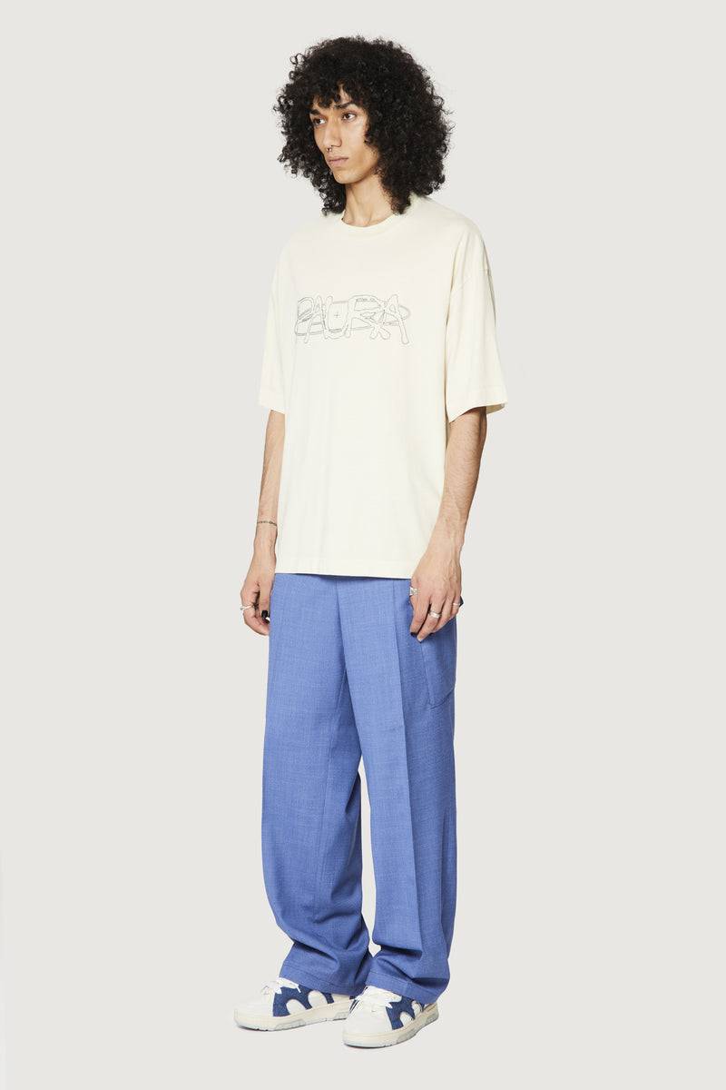 Paura COSTA OVERSIZED T-SHIRT COSMIC LOGO OFF-WHITE Hotsell