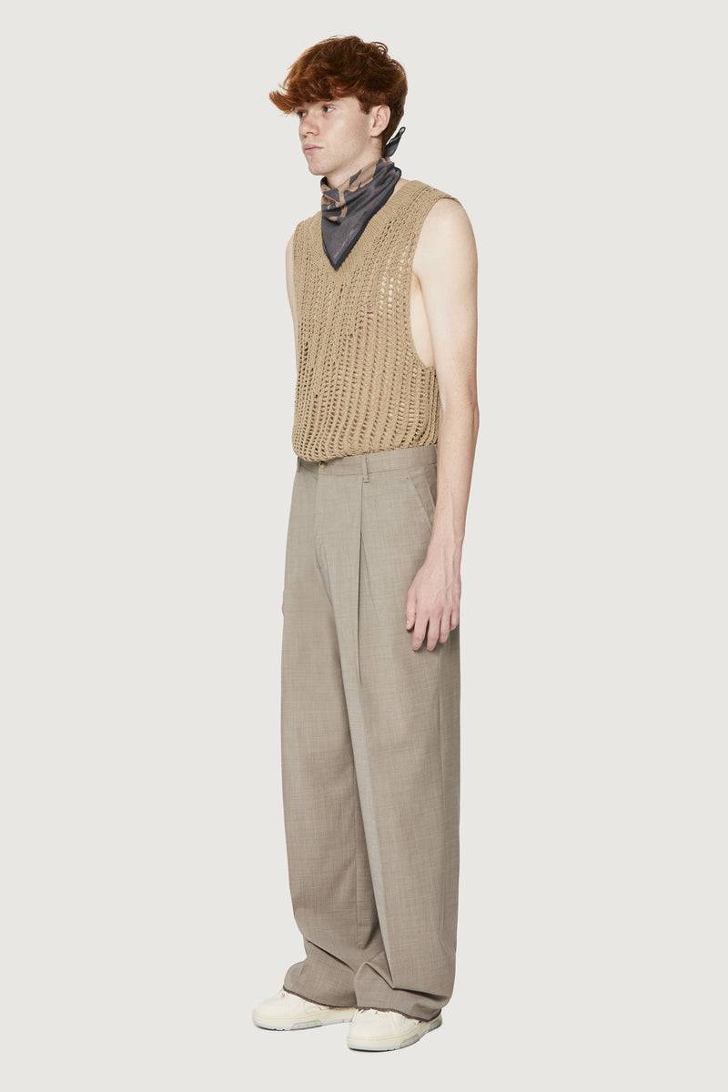 Paura EGON CLASSIC PANTS DOVE GREY Nuovo