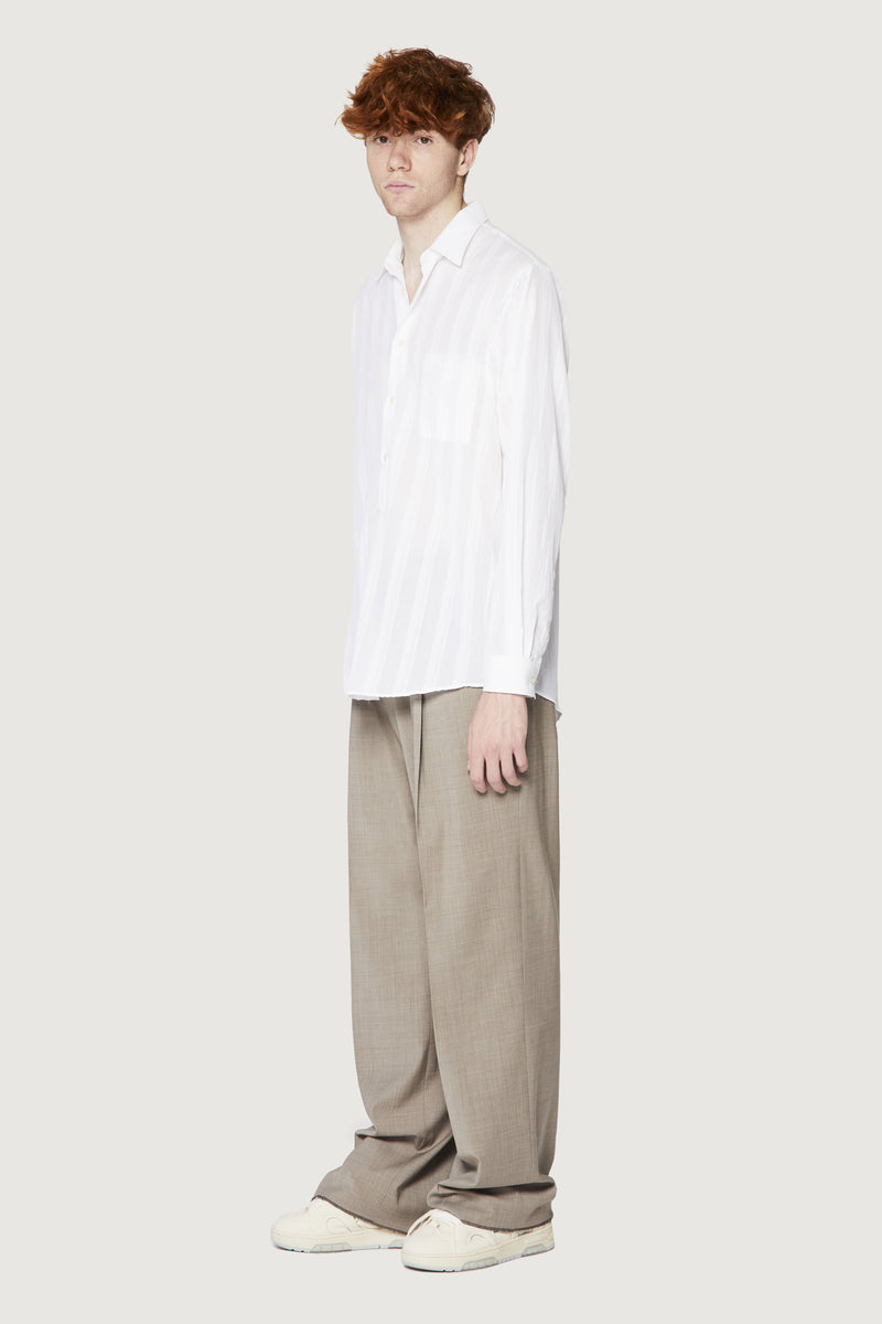 Paura ERZIN OVERSIZED SHIRT WHITE Soddisfazione Garantita