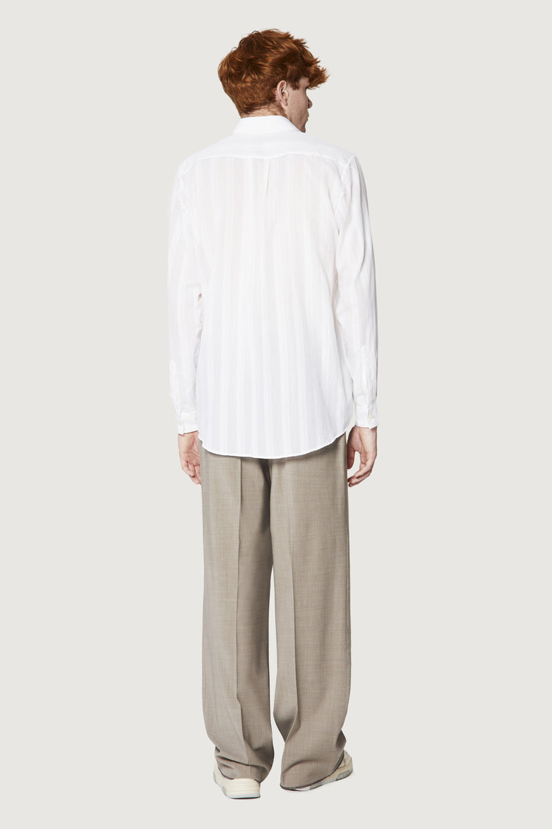 Paura ERZIN OVERSIZED SHIRT WHITE Soddisfazione Garantita