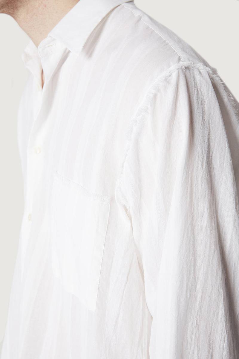 Paura ERZIN OVERSIZED SHIRT WHITE Soddisfazione Garantita