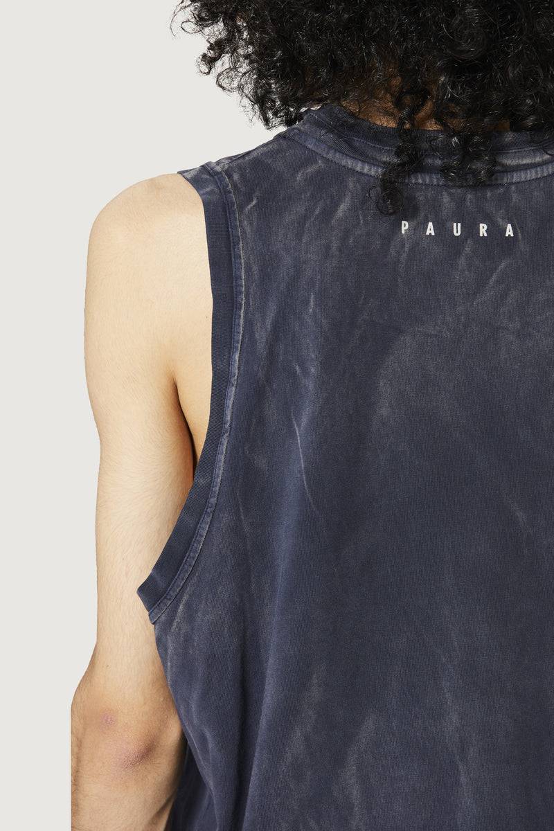 Paura HUGO TANK TOP DARK BLUE Shopping Online