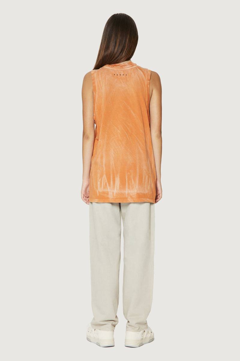 Paura HUGO TANK TOP ORANGE Prezzo Ridotto