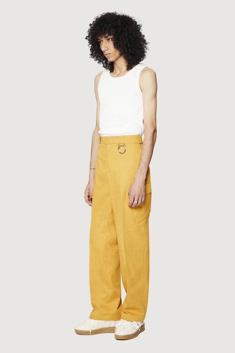 Paura JONIS CLASSIC PANTS OCHER Presa