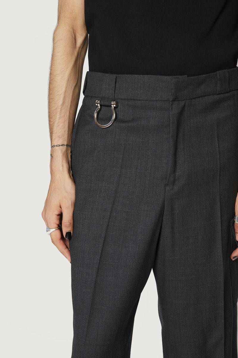 Paura JONIS WORK PANTS BLACK Sconto