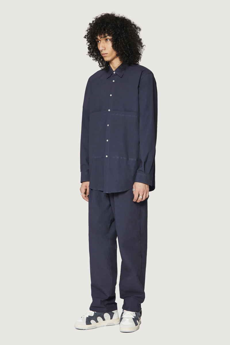 Paura KONIA OVERSIZED SHIRT DARK BLUE Vendita Calda