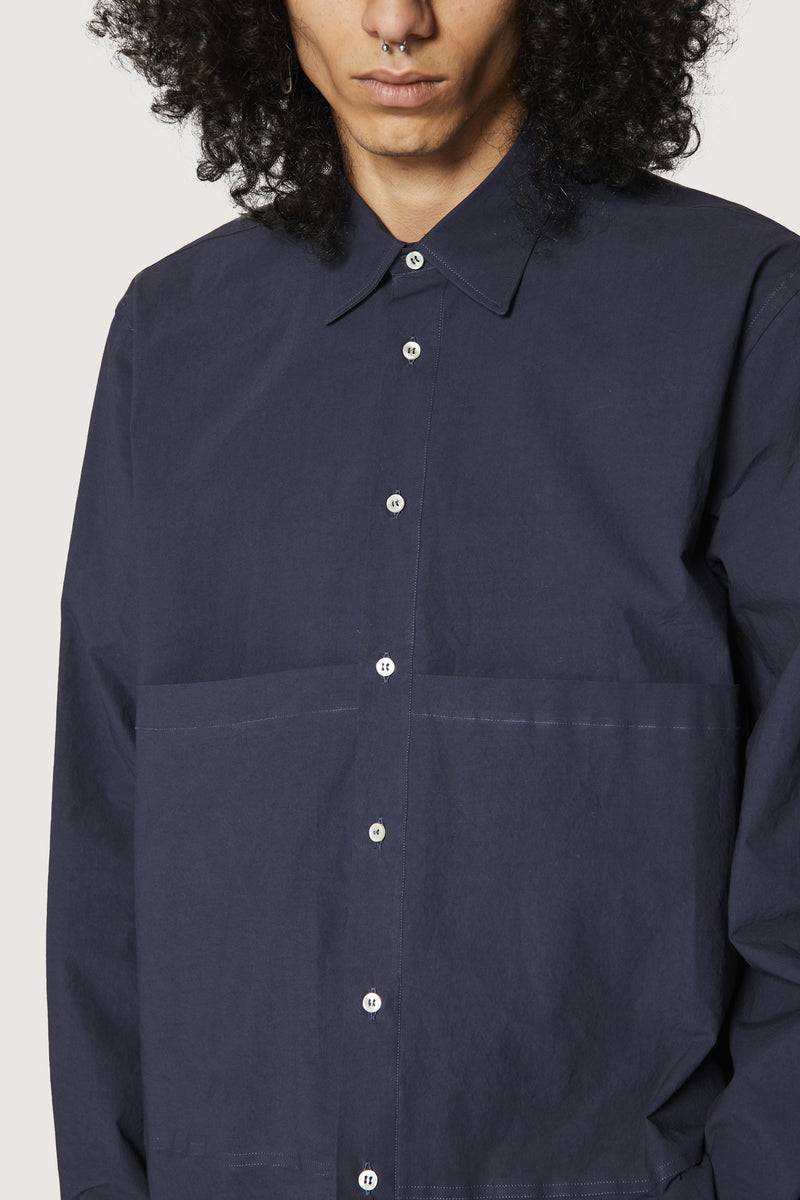 Paura KONIA OVERSIZED SHIRT DARK BLUE Vendita Calda