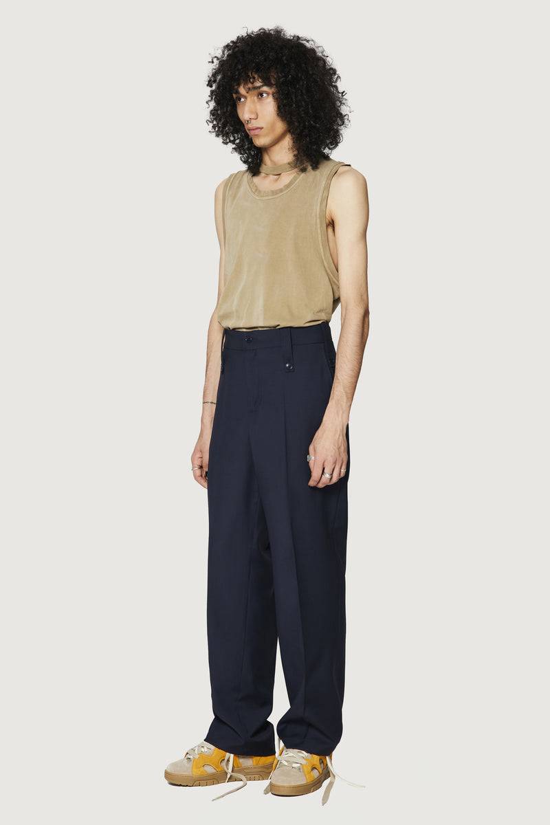 Paura KYROS CLASSIC PANTS DARK BLUE Duty-free