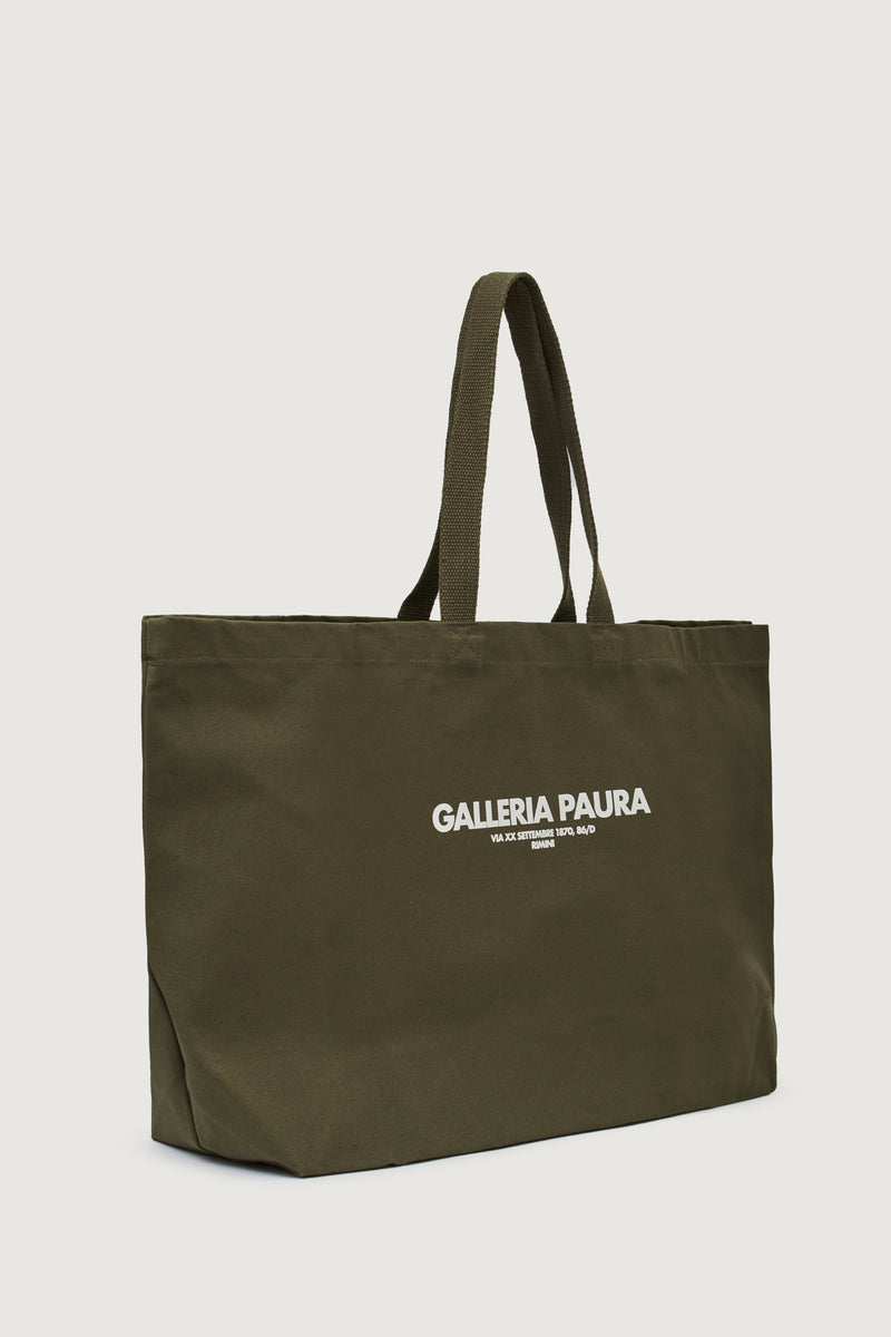 Paura NORA TOTE BAG MILITARY GREEN In Saldo