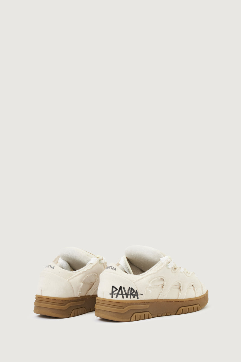 Paura SANTHA X PAURA MODEL 1 - OFF WHITE DESTROYED Qualità Garantita