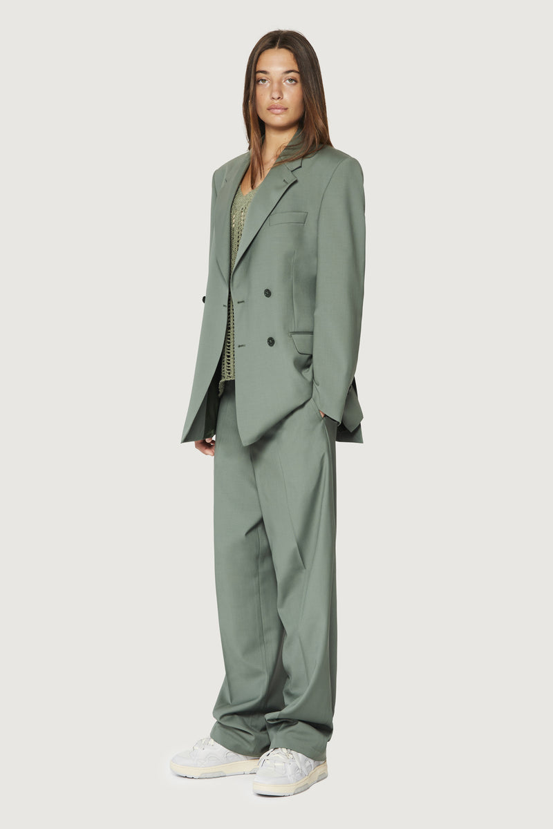 Paura THOM DOUBLEBREASTED SUIT JACKET SAGE Shopping Online