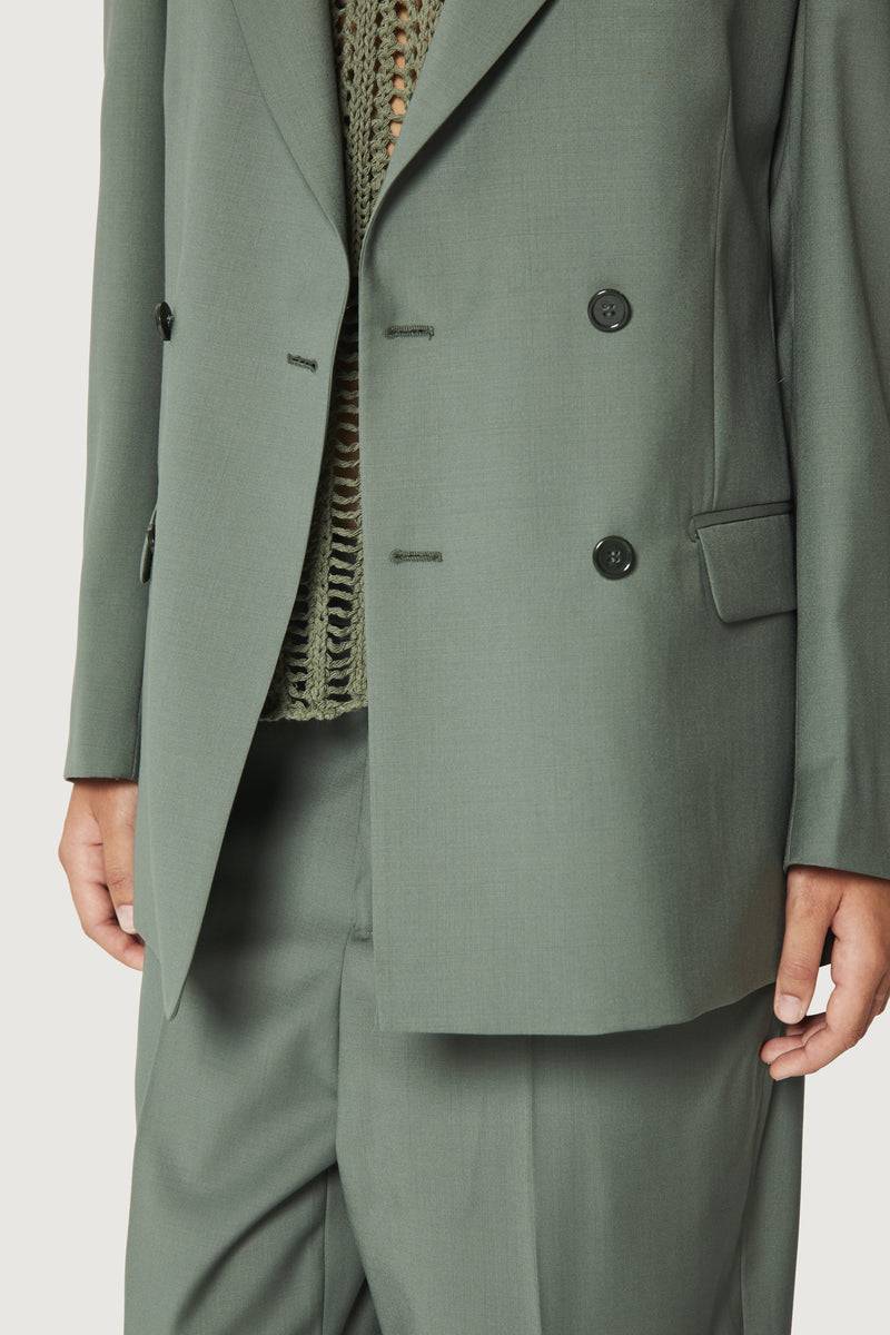 Paura THOM DOUBLEBREASTED SUIT JACKET SAGE Shopping Online