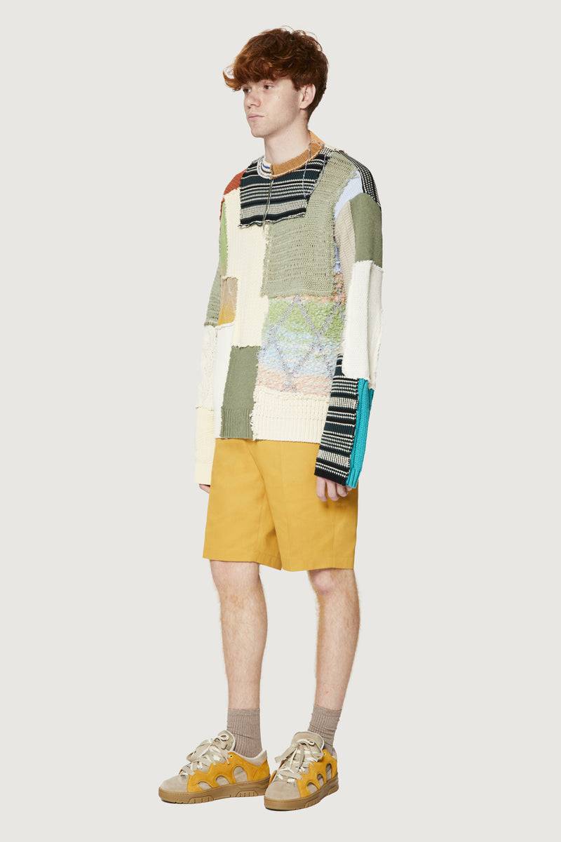 Paura UTOPIA PATCHWORK SWEATER MULTICOLOR Prezzo Ridotto