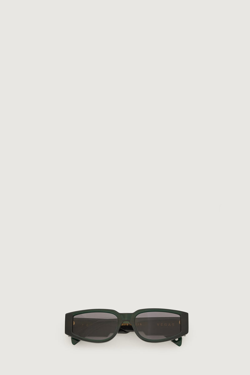 Paura VEGAS SUNGLASSES BLACK GREEN/GREY LENS Sottocosto