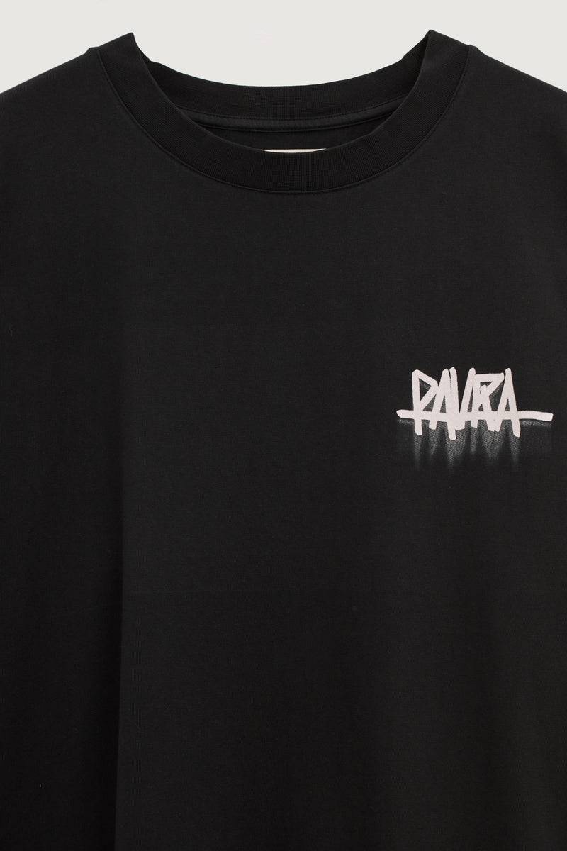 Paura YANNIS OVERSIZED T-SHIRT BLACK Offerta