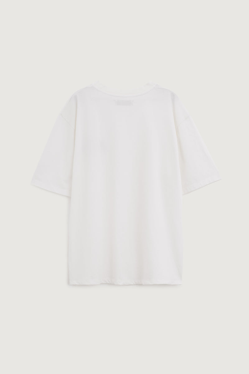 Paura YANNIS OVERSIZED T-SHIRT PAURA OFF WHITE Economico