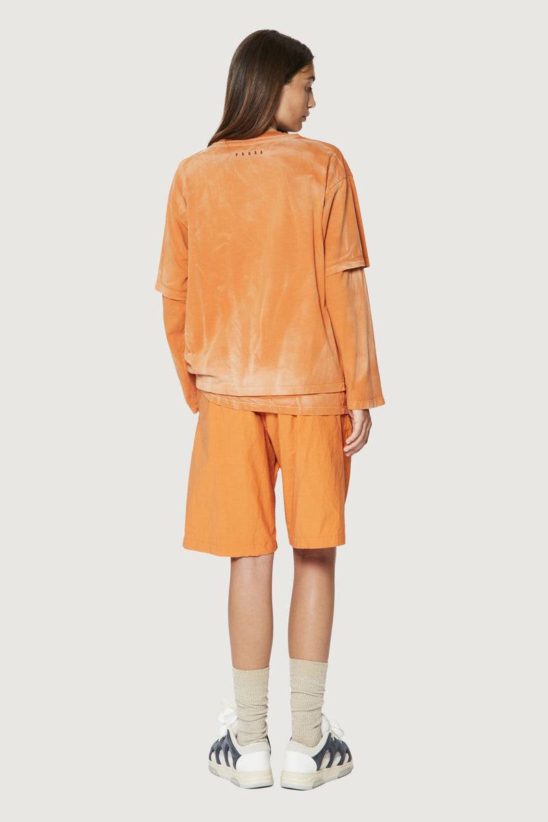 Paura ZENO DOUBLE LAYER LONGSLEEVE ORANGE Outlet