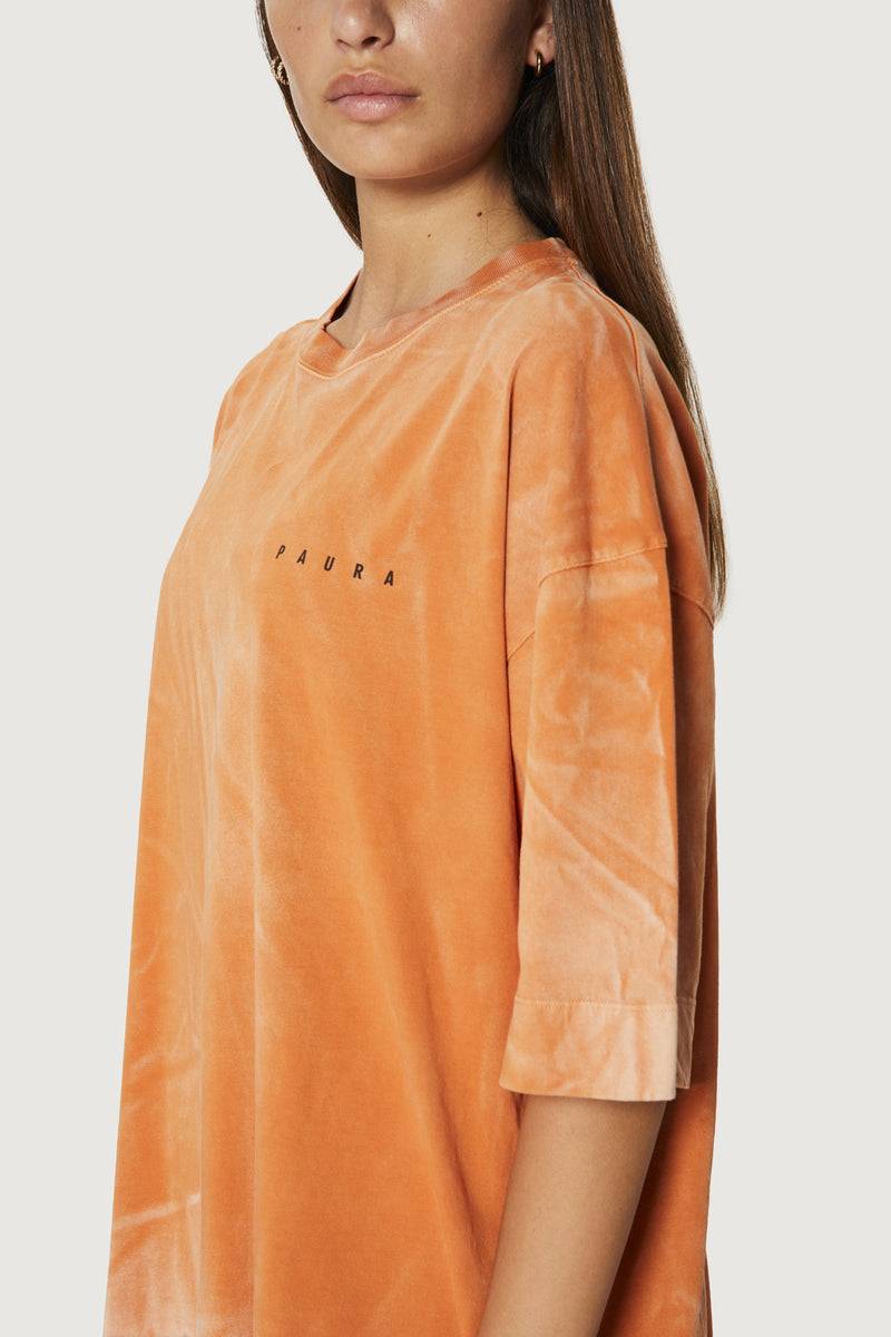Paura SAID OVERSIZED T-SHIRT ORANGE Hotsell