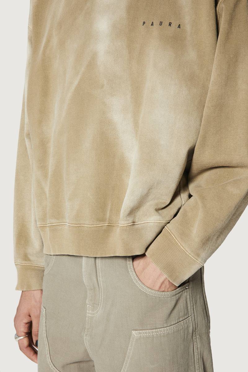 Paura SAMUEL CREWNECK SWEATSHIRT MUD I Più Venduti