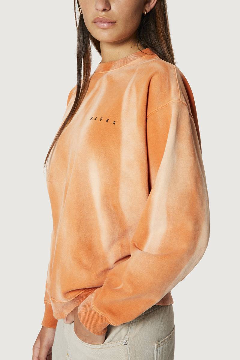 Paura SAMUEL CREWNECK SWEATSHIRT ORANGE Vendite Flash