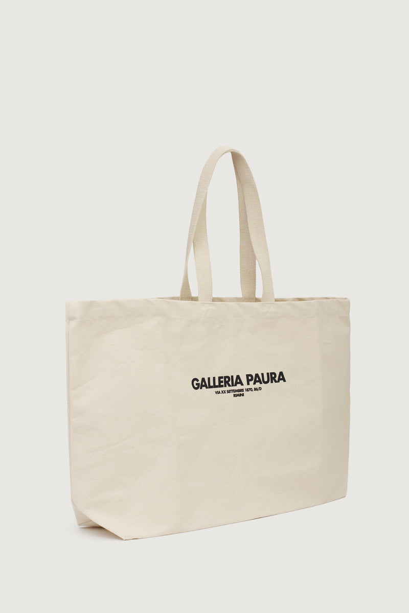 Paura NORA TOTE BAG OFF WHITE 2025