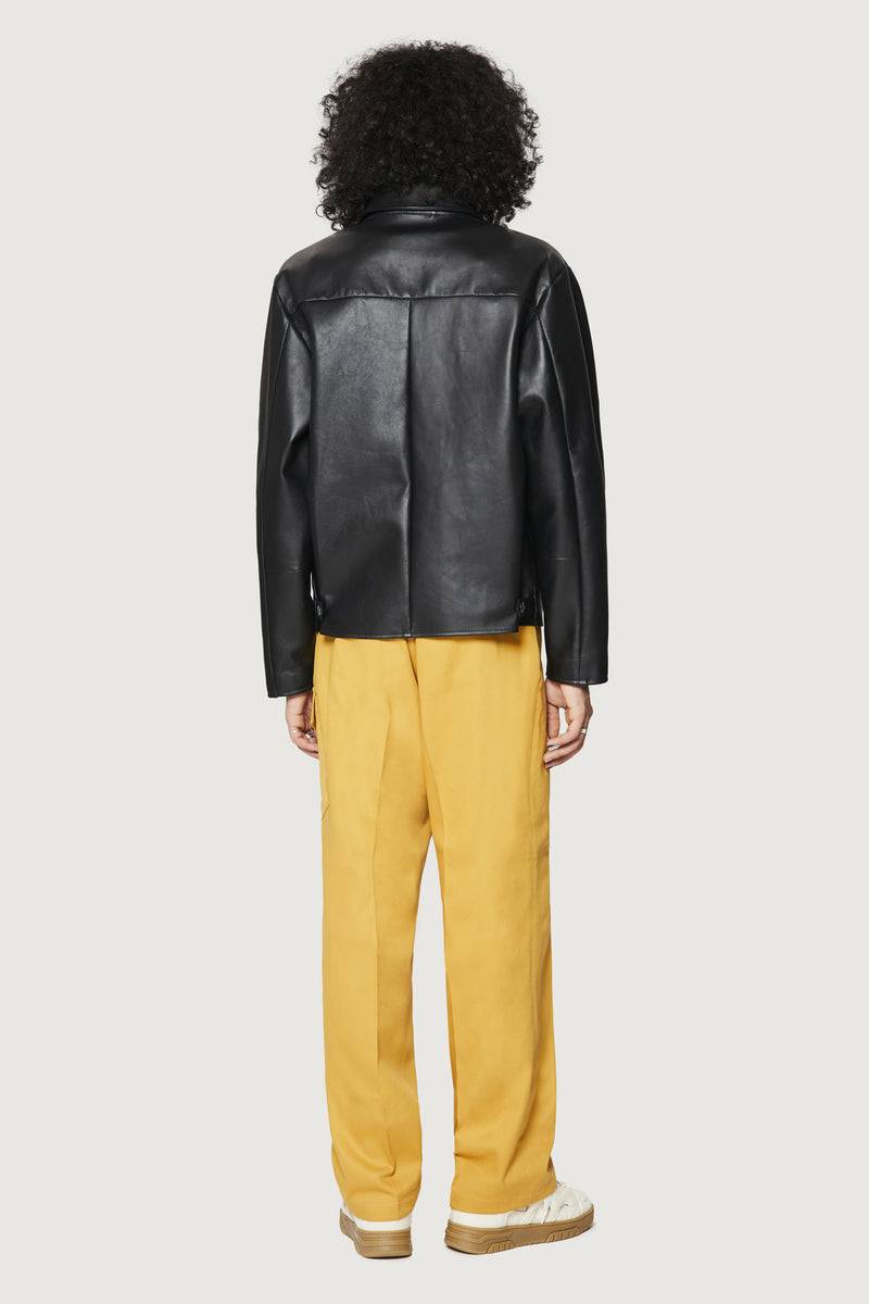 Paura RAFA LEATHER JACKET BLACK Vendita
