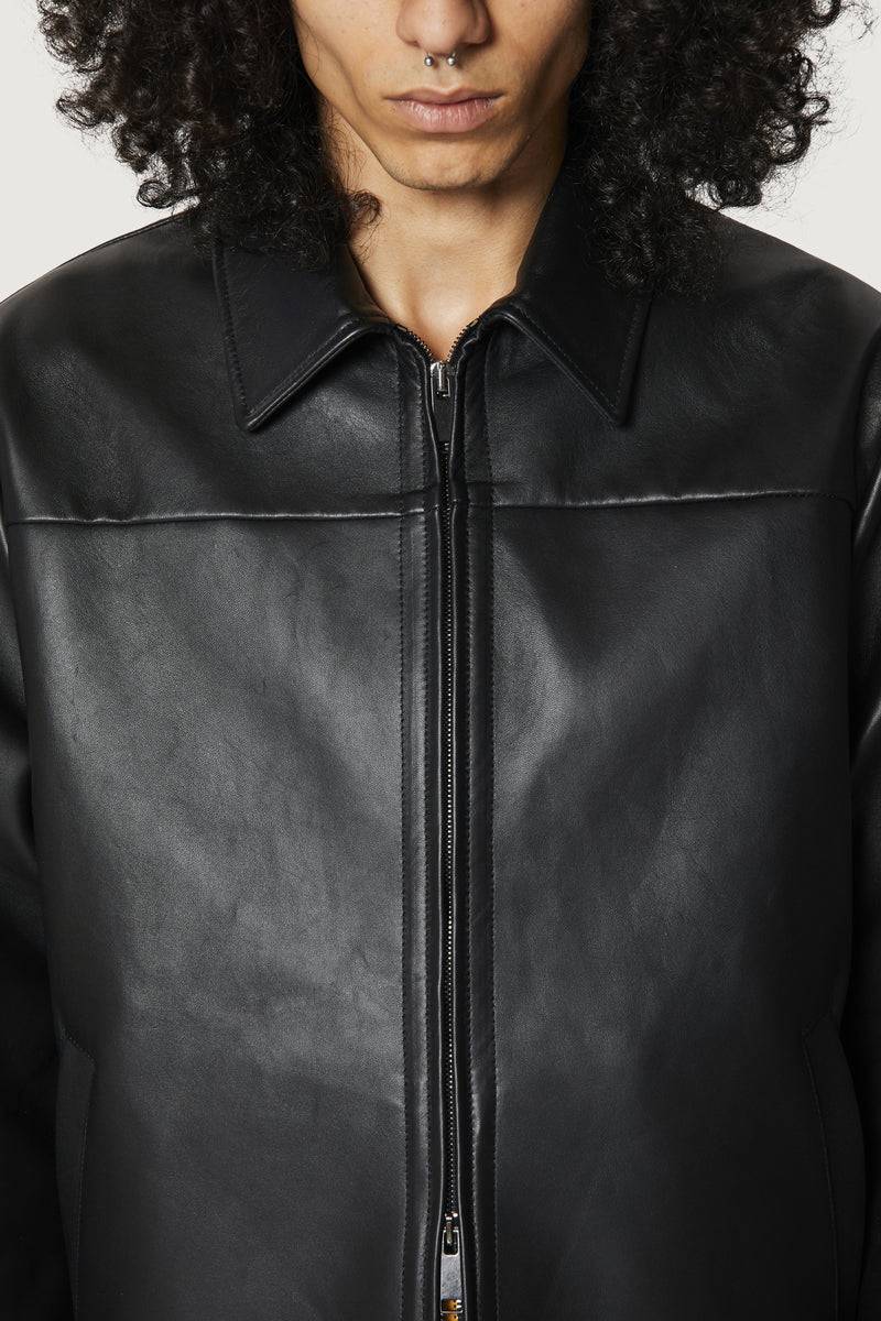 Paura RAFA LEATHER JACKET BLACK Vendita