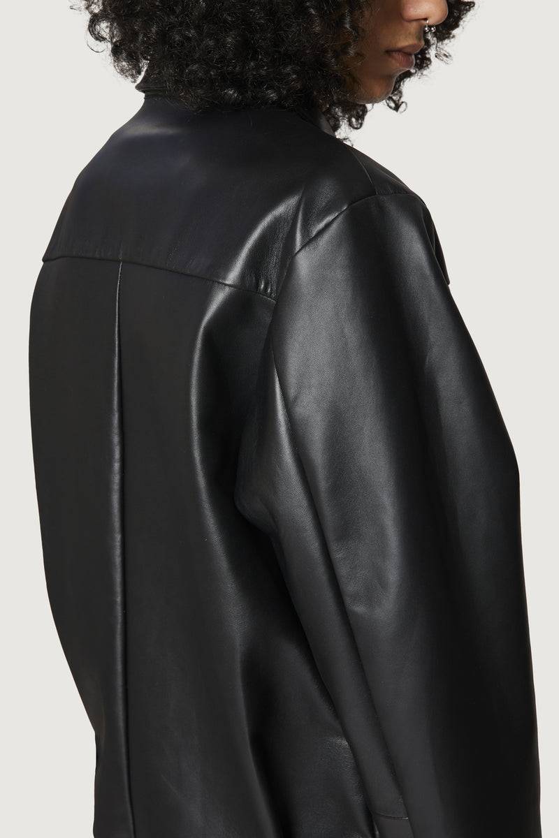 Paura RAFA LEATHER JACKET BLACK Vendita