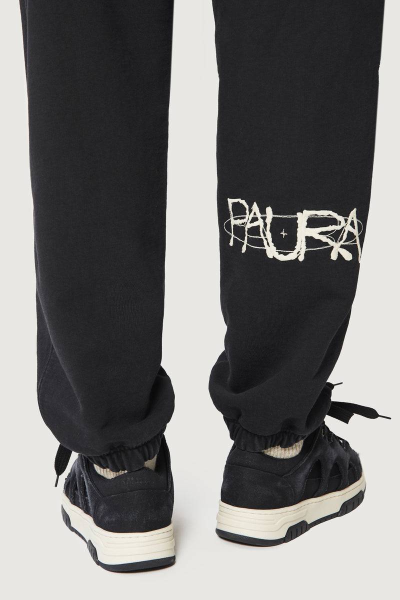Paura RASHA SWEATPANTS COSMIC LOGO BLACK Acquista Ora