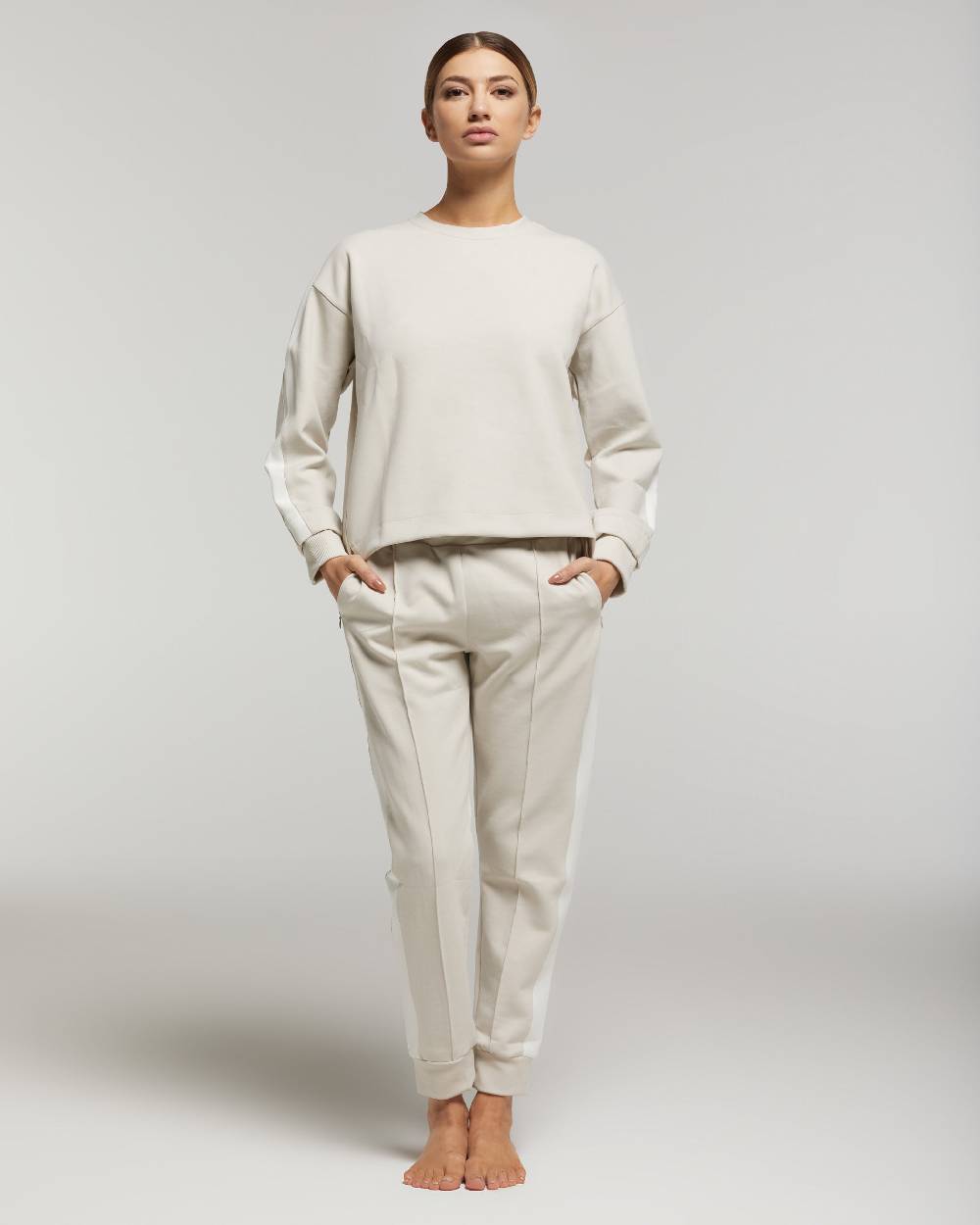 ﻿Pompea Set Completo Tuta donna Freetime (Beige) Fino Al -60%