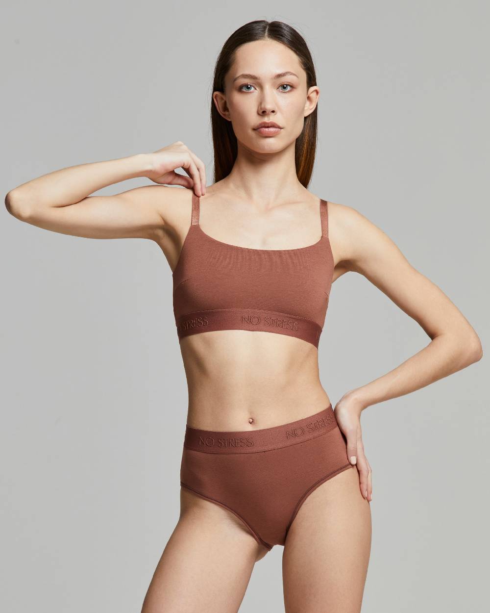 Pompea Brassiere no stress cotone modal Nuovo