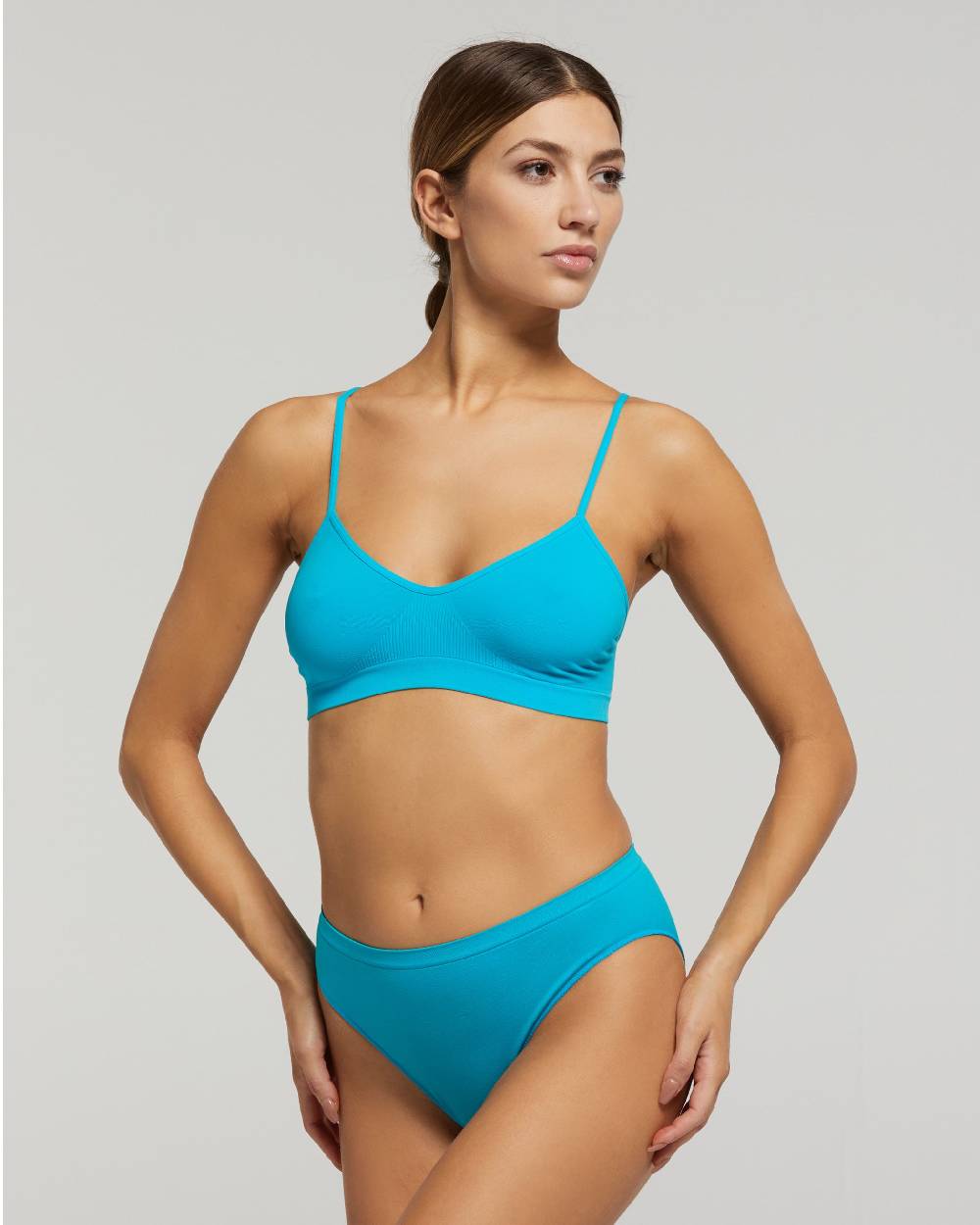 Pompea Brassiere seamless spalla stretta tinta unita Fino Al -60%