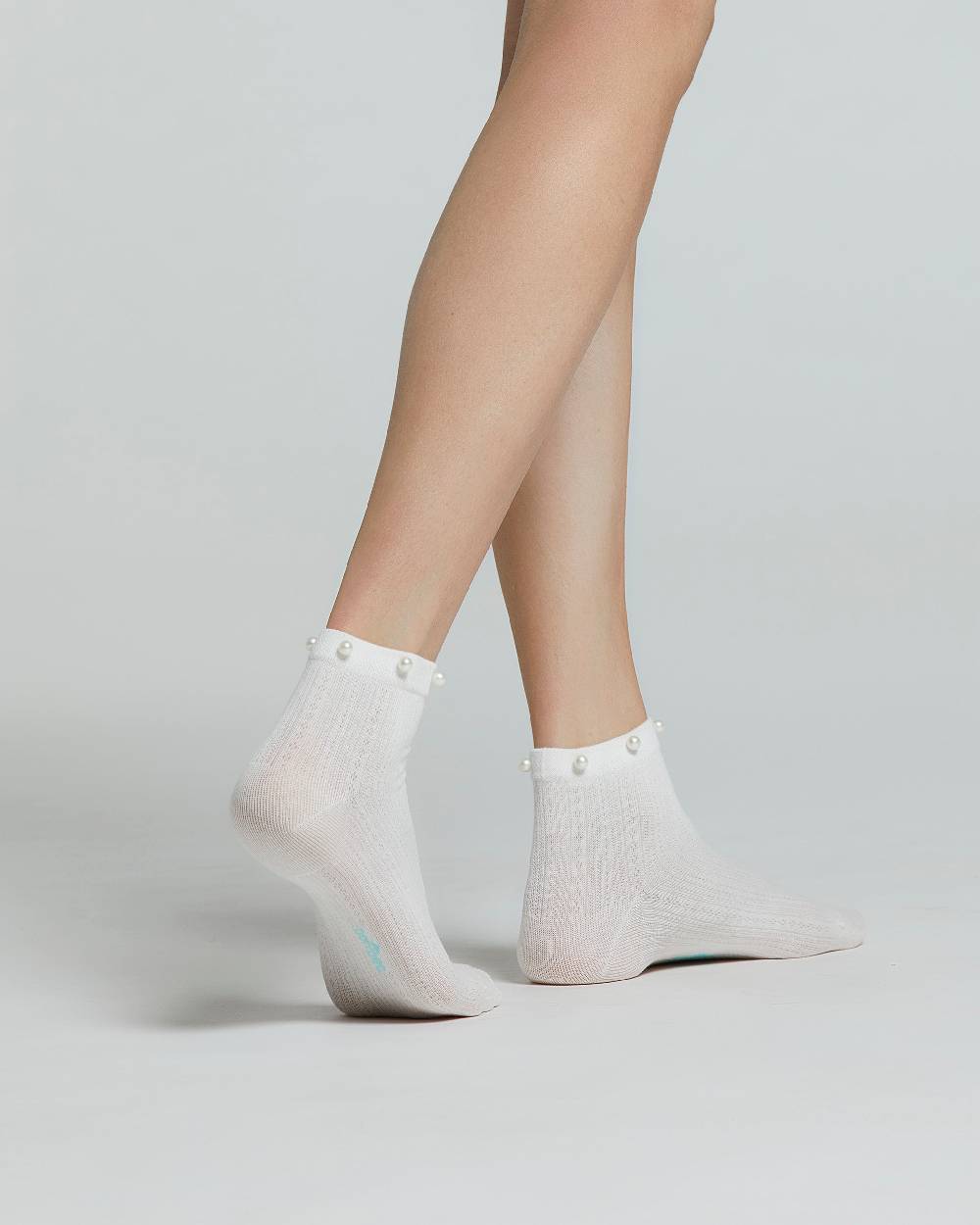 Pompea CALZA COTONE MORGANA CON PERLE Pezzi Unici