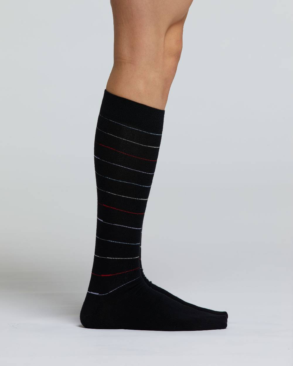 Pompea CALZA LUNGA COTONE BRUGO MOTIVO A RIGHE Saldi